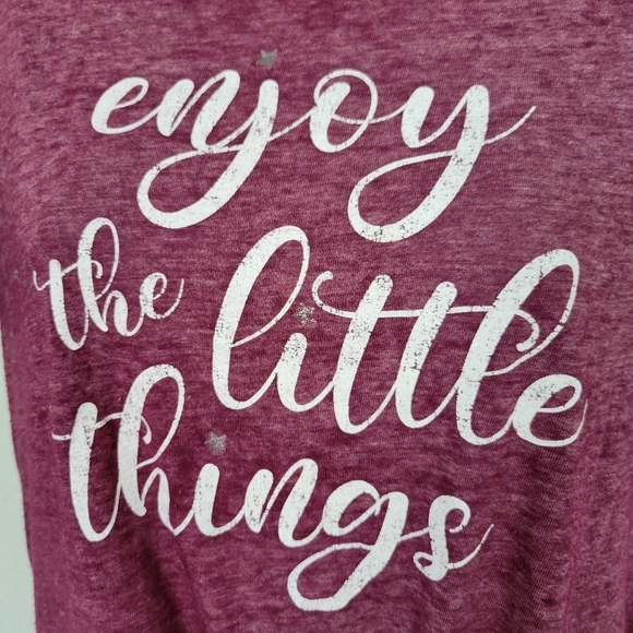 Maurices Women's Small Short Sleeve Graphic Tee T-shirt Enjoy the Little Things - Picture 2 of 7